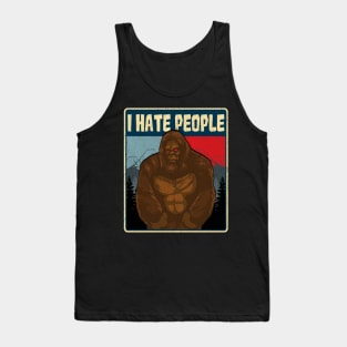 BigfootI Hate People Funny Camping Pun Nature Tank Top